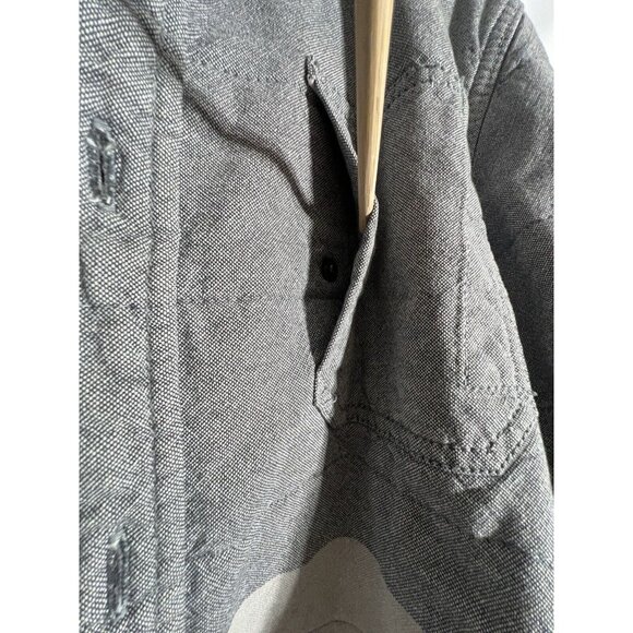 Vtg 2014 Vans Jacket Men's L Gray Cotton Blend Coat Shacket Barn Coat Skater U9 - Picture 5 of 7